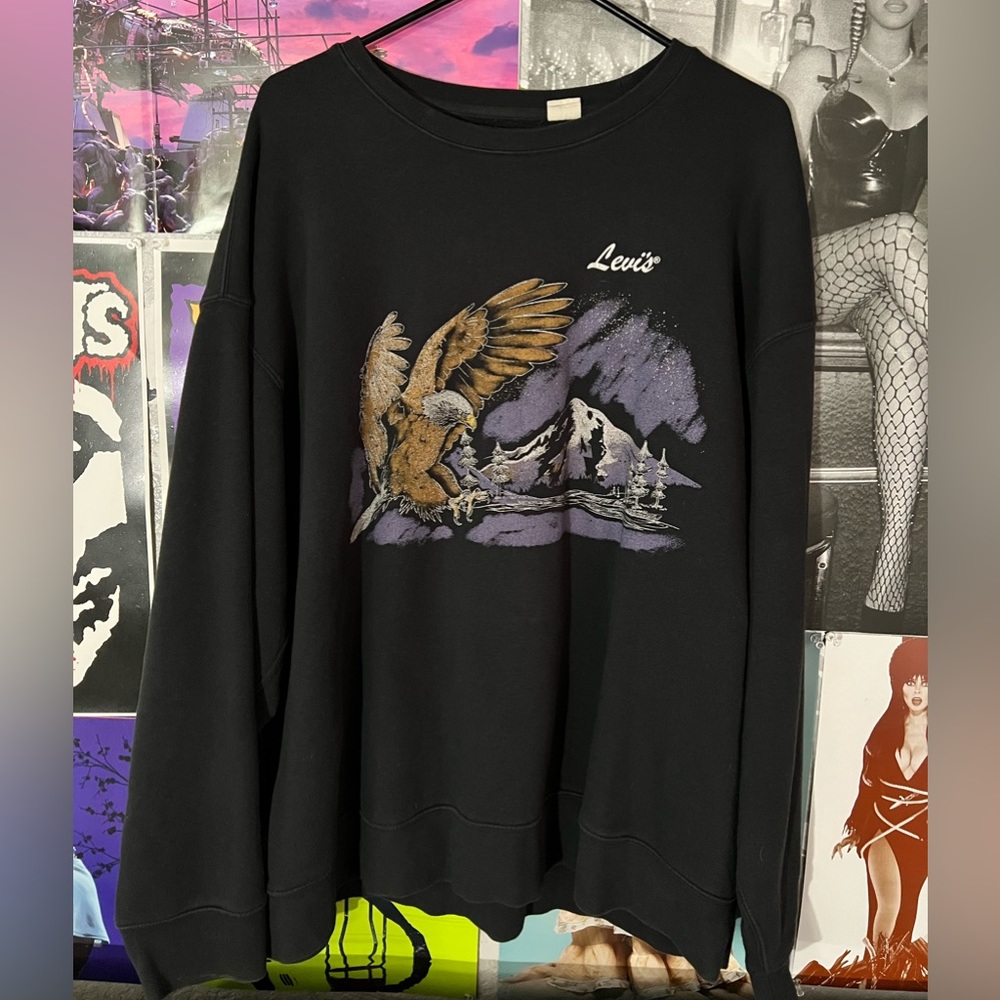 Levi’s Mens Graphic Crewneck Sweatshirt
